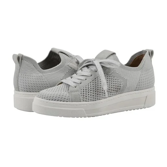 White Mountain Womens Uncut Knit Lace-Up Sneaker W36720 Light Gray 9M - Picture 9 of 14
